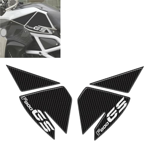 Motorradaufkleber Motorrad Kraftstoff Tank Pad Schutz Abziehbilder Für BMW F800 GS Abenteuer F800GS ADV 2013 2014 2015 2016 2017 2018 3D Aufkleber Zubehör(White) von GQUIKGW
