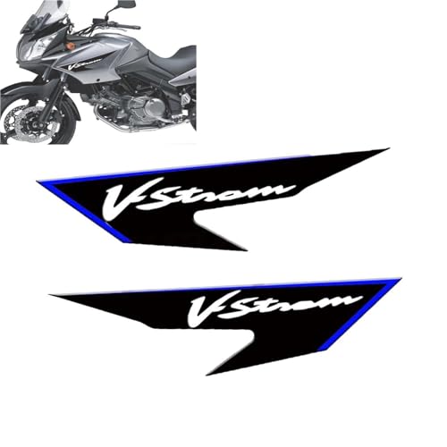 Motorradaufkleber Motorrad-Seitenaufkleber-Pad Für SUZUKI V-Strom 650 DL650 DL 2006-2012 Schutzkappe Aufkleber Dekoration(Blu) von GQUIKGW