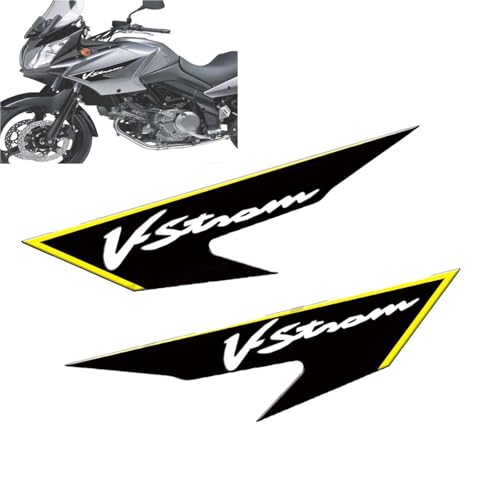 Motorradaufkleber Motorrad-Seitenaufkleber-Pad Für SUZUKI V-Strom 650 DL650 DL 2006-2012 Schutzkappe Aufkleber Dekoration(Yellow) von GQUIKGW