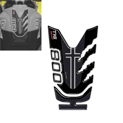 Motorradaufkleber Motorrad Zubehör Tank Pad Aufkleber Für Tiger 800 Sport 2025 Decals Dekoration Schutz(Nero) von GQUIKGW