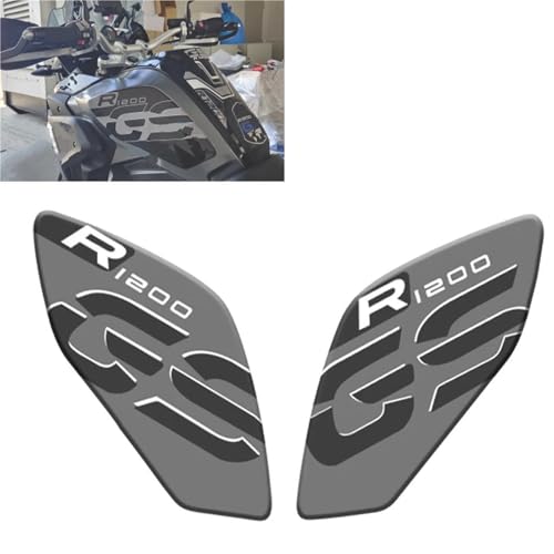 Motorradaufkleber Motorradaufkleber Kraftstofftank-Pad Für BMW R1200GS R 1200 GS R1200 2017 2018 2019 Schutzaufkleber(Grey) von GQUIKGW