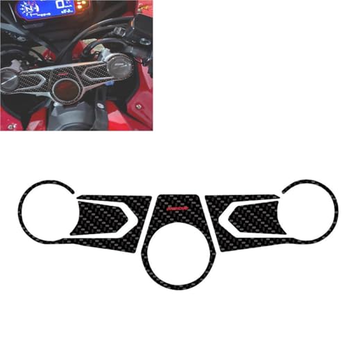 Motorradaufkleber Motorradaufkleber Tankpad Gabel Gabelbrücke Obere Klemme Aufkleber Für H-ONDA CBR650R CBR 650 R 2019 2020 Motorraddekoration(Rosso) von GQUIKGW