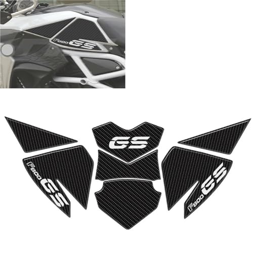 Motorradaufkleber Motorradzubehör Für BMW F800 GS Adventure F800GS ADV 2013 2014 2015 2016 2017 2018 3D-Aufkleber Tankpad Schutzaufkleber(White) von GQUIKGW