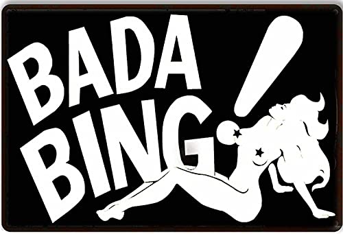 Bada Bing Vintage-Metall-Poster für Pub, Club, Café, Bar, Zuhause, Wandkunst, Dekoration, Retro, 20,3 x 30,5 cm, für Café, Bar, Pub, Zuhause, Kaffee, Bier, Garage, Küche, Badezimmer, Tür, Garten von GQWJKSZ