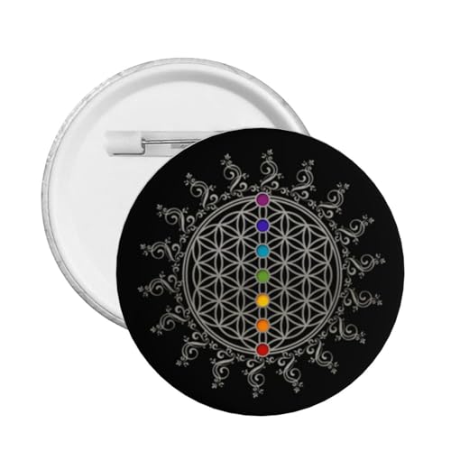 Blume des Lebens Heilige Geometrie Button Pins Buttons Anstecker für Frauen Männer Runde Anstecker Brosche Anstecker Button Pins Brosche Anstecker für Männer 1 STK Blume des Lebens Heilige Geometrie Button Pins Buttons Anstecker für Frauen Männer Runde Anstecker Brosche Anstecker Button Pins Brosche Anstecker für Männer 1 STK von GQWJKSZ
