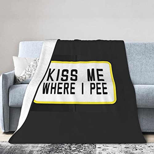 Feels Good to Be Horny LGBTQ Gay Pride Flannel Blanket Ultra Soft Micro Fleece Throw Blankets Warm Air Conditioning Lightweight Bedding for Sofa Couch Chair All Season von GQWJKSZ