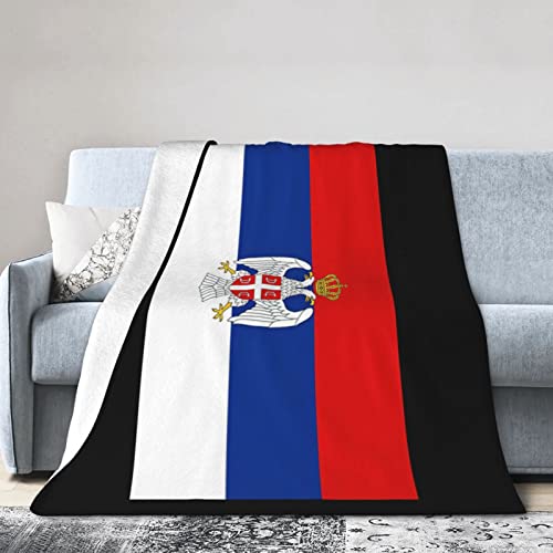Flag of Republika Srpska Flannel Blanket Ultra Soft Micro Fleece Throw Blankets Warm Air Conditioning Lightweight Bedding for Sofa Couch Chair All Season von GQWJKSZ
