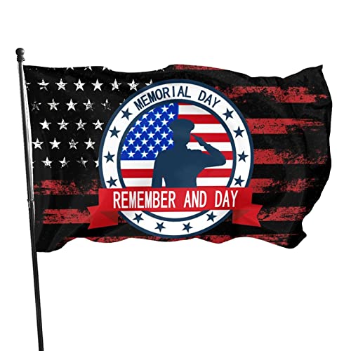 Flagge zum Gedenktag, 3 x 5 Fuß, Banner, Poster, dekorativer Hintergrund, Wanddekoration aus Polyester, für Garten, Hof, Haus, Esszimmer und Außenbereich Flagge zum Gedenktag, 3 x 5 Fuß, Banner, Poster, dekorativer Hintergrund, Wanddekoration aus Polyester, für Garten, Hof, Haus, Esszimmer und Außenbereich von GQWJKSZ