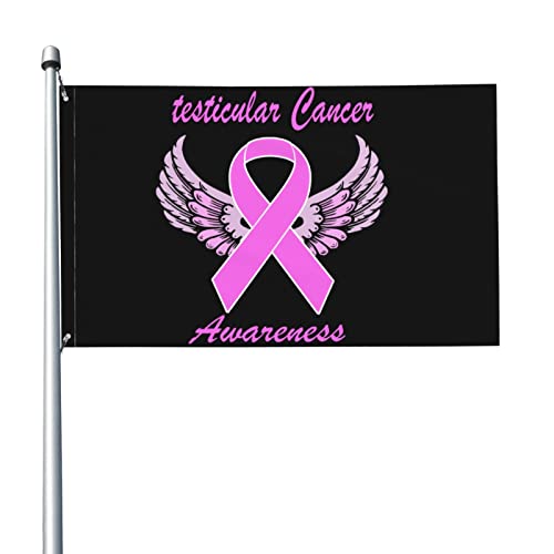 Flagge zur Aufklärung über Hodenkrebs, 3 x 5 Fuß, Banner, Poster, dekorativer Hintergrund, Wanddekoration aus Polyester, für Garten, Hof, Haus, Esszimmer und Außenbereich Flagge zur Aufklärung über Hodenkrebs, 3 x 5 Fuß, Banner, Poster, dekorativer Hintergrund, Wanddekoration aus Polyester, für Garten, Hof, Haus, Esszimmer und Außenbereich von GQWJKSZ