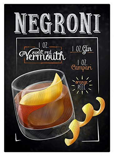 Französische Mar Tini Vintage-Metall-Blechschilder, Amaretto Sour Negroni, Tom Collins, Cocktail-Plakette, Pub, Bar, Wandkunst, Poster, Heimdekoration, 05 – Blechschild, 20,3 x 30,5 cm von GQWJKSZ