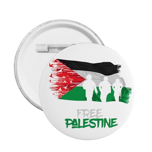 Free Palestine-3 Pin Abzeichen Souvenir Anstecknadel Brosche Pin für Männer Frauen 1 Stück klein von GQWJKSZ