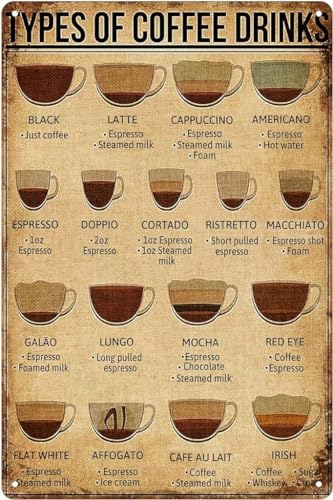 GQWJKSZ Coffee Shop Coffee Vintage Metall Blechschild Poster Home Plaque Poster Wandkunst Pub Bar Dekor 6 x 8 Zoll GQWJKSZ Coffee Shop Coffee Vintage Metall Blechschild Poster Home Plaque Poster Wandkunst Pub Bar Dekor 6 x 8 Zoll von GQWJKSZ