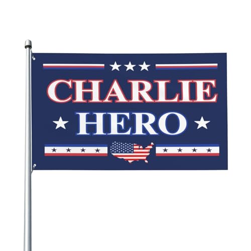 Hero Charlie Kirk Flagge 3x5 Flaggen Banner mit Ösen für Indoor Outdoor Rasen Yard Garten Dekoration Hero Charlie Kirk Flagge 3x5 Flaggen Banner mit Ösen für Indoor Outdoor Rasen Yard Garten Dekoration von GQWJKSZ
