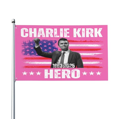 Hero Charlie Kirk Flagge 3x5 Flaggen Banner mit Ösen für Indoor Outdoor Rasen Yard Garten Dekoration Hero Charlie Kirk Flagge 3x5 Flaggen Banner mit Ösen für Indoor Outdoor Rasen Yard Garten Dekoration von GQWJKSZ