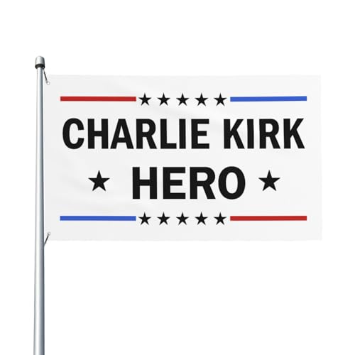 Hero Charlie Kirk Flagge 4x6 Flaggen Banner mit Ösen für Indoor Outdoor Rasen Yard Garten Dekoration Hero Charlie Kirk Flagge 4x6 Flaggen Banner mit Ösen für Indoor Outdoor Rasen Yard Garten Dekoration von GQWJKSZ