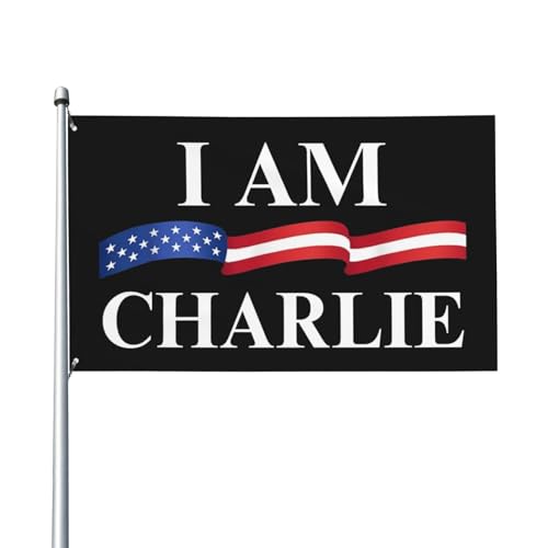 Ich bin Charlie Kirk Flagge 3 x 5 Rest In Peace Flagge Banner mit Ösen für Indoor Outdoor Rasen Yard Garten Dekoration Ich bin Charlie Kirk Flagge 3 x 5 Rest In Peace Flagge Banner mit Ösen für Indoor Outdoor Rasen Yard Garten Dekoration von GQWJKSZ