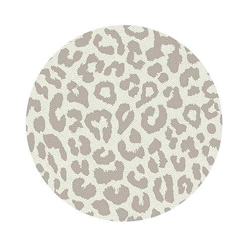 Lederuntersetzer mit braunem Muster und Leopardenmuster, 6er-Set, Kaffee-Tee-Untersetzer, Vier Formen zur Auswahl Lederuntersetzer mit braunem Muster und Leopardenmuster, 6er-Set, Kaffee-Tee-Untersetzer, Vier Formen zur Auswahl von GQWJKSZ