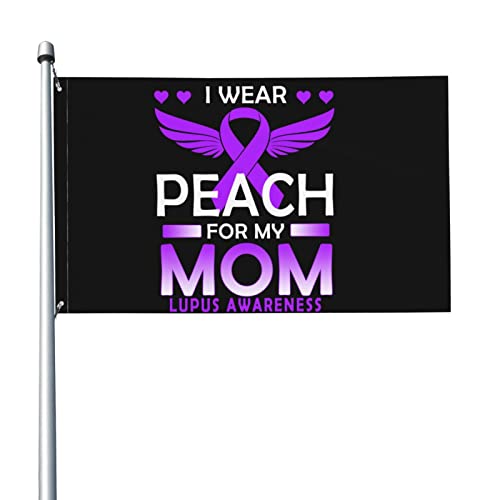 Lupus Awareness Flagge 3x5 Ft Banner Poster Dekorativer Hintergrund Wanddekor Polyester Gilt für Garten Hof Haus Dindoor Outdoor Lupus Awareness Flagge 3x5 Ft Banner Poster Dekorativer Hintergrund Wanddekor Polyester Gilt für Garten Hof Haus Dindoor Outdoor von GQWJKSZ
