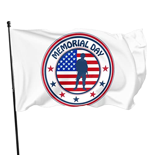 Memorial Day Flagge, 3 x 5 Fuß, Banner, Poster, dekorative Kulisse, Wanddekoration, Polyester, für Garten, Hof, Haus, Esszimmer und Außenbereich Memorial Day Flagge, 3 x 5 Fuß, Banner, Poster, dekorative Kulisse, Wanddekoration, Polyester, für Garten, Hof, Haus, Esszimmer und Außenbereich von GQWJKSZ