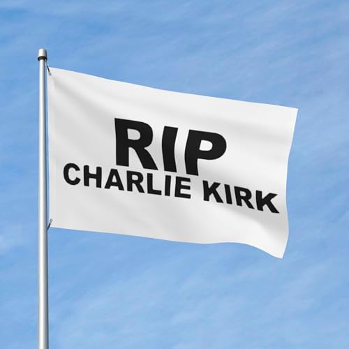 RIP Charlie Kirk Home Flagge 4 x 6 Fuß für Veranda Outdoor Indoor Hinterhof Rasen Hängende Dekor Hof Flagge Banner Zeichen von GQWJKSZ
