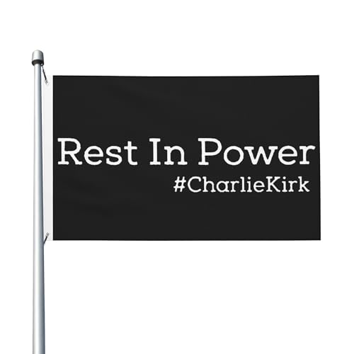 Rest In Power Charlie Kirk Home Flagge 3x5 Ft Für Veranda Outdoor Indoor Hinterhof Rasen Hängende Dekor Hof Flagge Banner Zeichen von GQWJKSZ