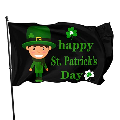 St. Patrick'S Day Flagge 3x5 Ft Banner Poster Dekorativer Hintergrund Wanddekor Polyester Gilt für Garten Hof Haus Dindoor Outdoor St. Patrick'S Day Flagge 3x5 Ft Banner Poster Dekorativer Hintergrund Wanddekor Polyester Gilt für Garten Hof Haus Dindoor Outdoor von GQWJKSZ