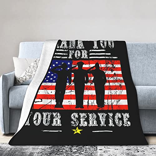 Thank You for Your Service,Patriotic Veterans Day Flannel Blanket Ultra Soft Micro Fleece Throw Blankets Warm Air Conditioning Lightweight Bedding for Sofa Couch Chair All Season Thank You for Your Service,Patriotic Veterans Day Flannel Blanket Ultra Soft Micro Fleece Throw Blankets Warm Air Conditioning Lightweight Bedding for Sofa Couch Chair All Season von GQWJKSZ