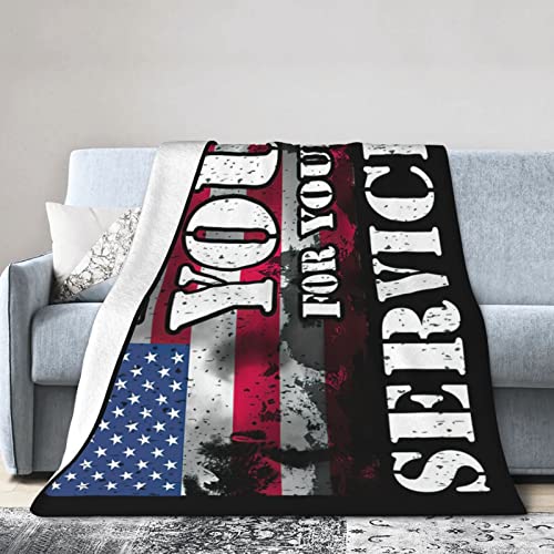 Thank You for Your Service,Patriotic Veterans Day Flannel Blanket Ultra Soft Micro Fleece Throw Blankets Warm Air Conditioning Lightweight Bedding for Sofa Couch Chair All Season Thank You for Your Service,Patriotic Veterans Day Flannel Blanket Ultra Soft Micro Fleece Throw Blankets Warm Air Conditioning Lightweight Bedding for Sofa Couch Chair All Season von GQWJKSZ