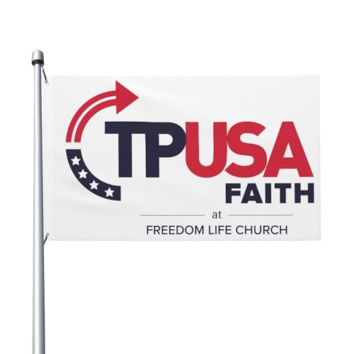 Turning Point USA TPUSA Freedom Life Home Flagge 3x5 Fuß für Veranda, Außen- und Innenbereich, Hinterhof, Rasen, hängende Dekoration, Hofflagge, Banner, Schild Turning Point USA TPUSA Freedom Life Home Flagge 3x5 Fuß für Veranda, Außen- und Innenbereich, Hinterhof, Rasen, hängende Dekoration, Hofflagge, Banner, Schild von GQWJKSZ