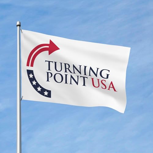 Turning Point USA TPUSA Home Flagge 5 x 8 Fuß für Veranda, Außen- und Innenbereich, Hinterhof, Rasen, hängende Dekoration, Hofflagge, Banner, Schild Turning Point USA TPUSA Home Flagge 5 x 8 Fuß für Veranda, Außen- und Innenbereich, Hinterhof, Rasen, hängende Dekoration, Hofflagge, Banner, Schild von GQWJKSZ