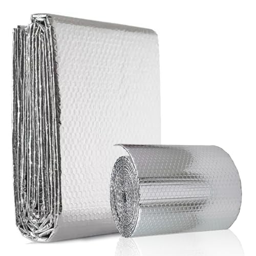 GQZJY Isolierfolie Camping selbstklebend 4mm Dämmfolie Dachisolierung Folie Reflexionsfolie Effektive Isolierung und Wärmespeicherung für Fenster Autos(Size:1 * 30m/3.2 * 98.4FT) von GQZJY