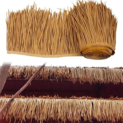 GQZJY Materialien für Tiki Strohdach Palmendach künstliche Strohblätter Partydekorationen gerolltes Palmengras Strohdach Garten Tiki-Bar Hütte Gras (Size:9m/29.5ft) von GQZJY