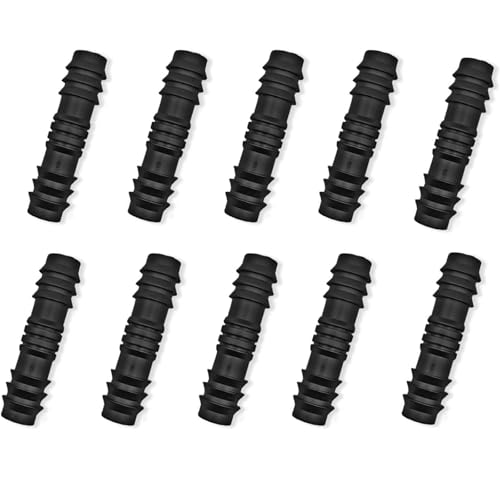 10 Stück Schlauch-Bewässerungsanschlüsse, Gartenbewässerungsarmaturen, Tropfschlauchverbinder, gerade 13 mm (1/2 Zoll) von GQunit
