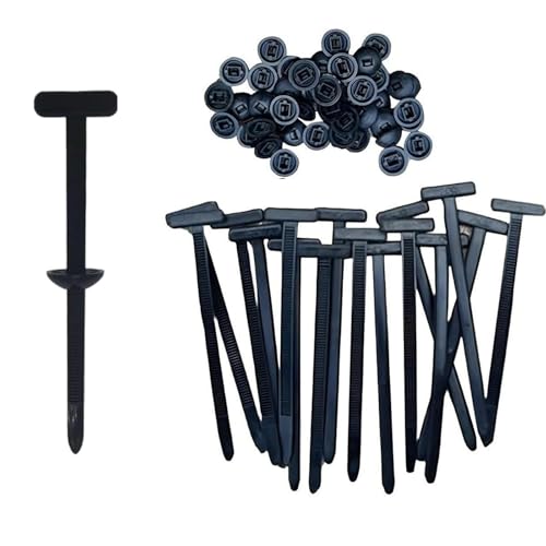 100 Stück Universal Kabelbinder Schnalle, Robust Selbstsichernd, Nylon Kabelbinder, Mehrzweck Kunststoff Werkzeug für Auto Reparaturen Quick Fix von GQunit