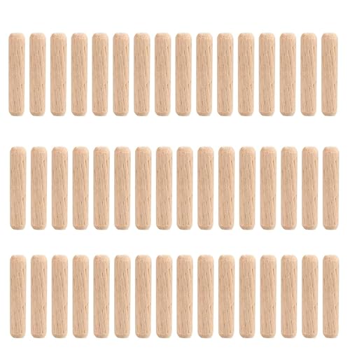 80 Stück Holzdübel sortiert, 6mm Holzstopfen Dübelstangen, Holznadeln konisch und gerippt für gerillte Rillen, Basteln, Heimwerken, Zimmerei 80 Stück Holzdübel sortiert, 6mm Holzstopfen Dübelstangen, Holznadeln konisch und gerippt für gerillte Rillen, Basteln, Heimwerken, Zimmerei von GQunit