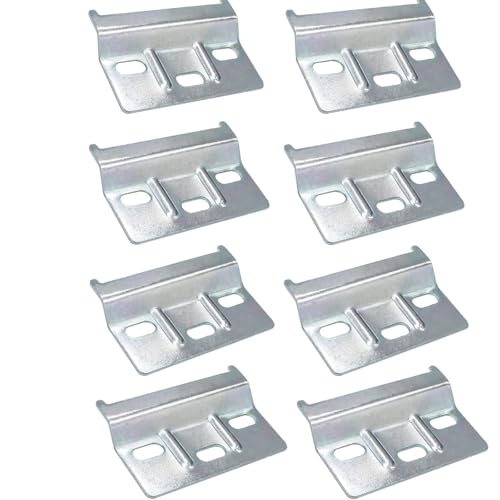 8 Stück Metall schrankaufhängeschiene Set,Hochbelastbare aufhängeschiene für sichere Montage,Universelle hängeschrank halterung für Küchen,Badezimmerschränke von GQunit