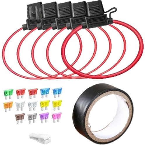 Sicherungshalter Kfz Standart 12Volt, Kfz Auto Sicherungshalter Kupferkabel, Kfz Sicherungshalter mit 32 V 20 A Kfz Sicherungen für Auto Wohnmobil Camper Sicherungshalter Kfz Standart 12Volt, Kfz Auto Sicherungshalter Kupferkabel, Kfz Sicherungshalter mit 32 V 20 A Kfz Sicherungen für Auto Wohnmobil Camper von GQunit