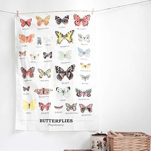 Ecologie Multi Butterfly Geschirrtuch mit Schmetterlings-Motiven von GR Gift Republic