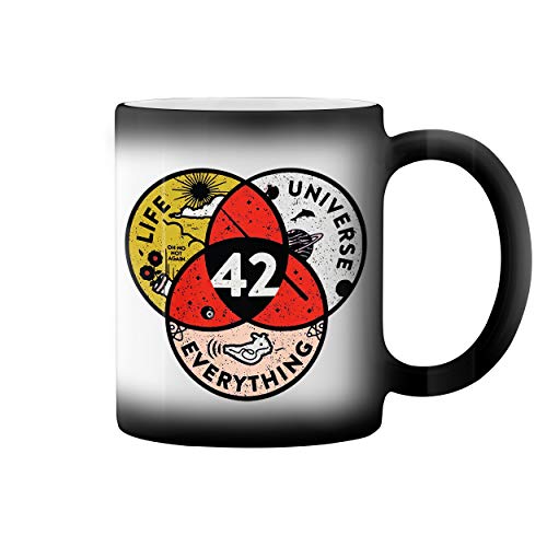42 The Answer To Life Universe And Everything Black Magic Tasse Mug von GR8Shop