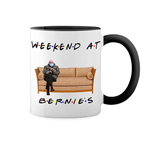 Bernie Sanders Inspired Friends TV Series Pivot Weiße Tasse Mug mit schwarzen Felgen & Griff Bernie Sanders Inspired Friends TV Series Pivot Weiße Tasse Mug mit schwarzen Felgen & Griff von GR8Shop