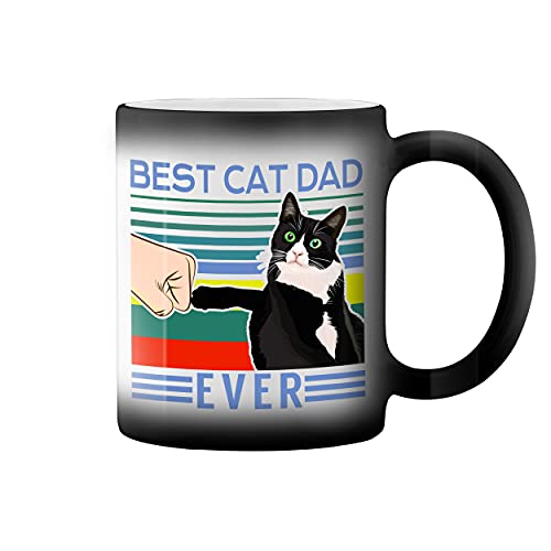 Best Cat Dad Ever Vintage Black Magic Tasse Mug von GR8Shop