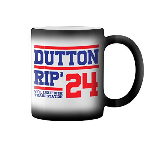 Dutton Rip 24 We'll take it to the train station Yellowstone Black Magic Tasse Mug von GR8Shop