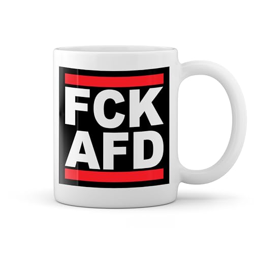Fck Afd Antifacist Antifa Weiße Tasse Mug Fck Afd Antifacist Antifa Weiße Tasse Mug von GR8Shop