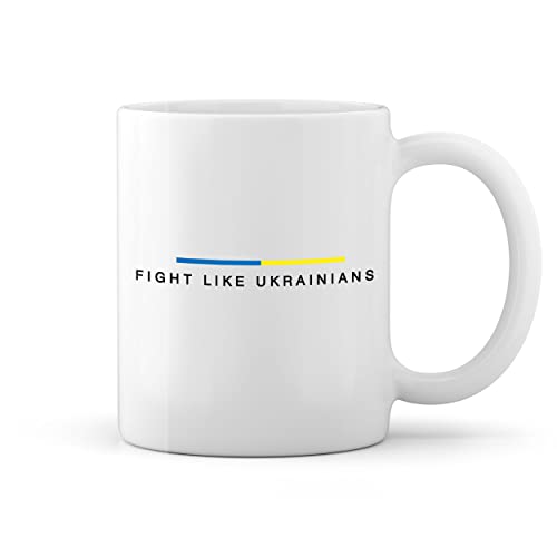 Fight Like Ukrainians Weiße Tasse Mug von GR8Shop