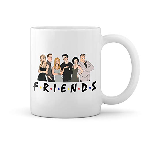 Friends Characters Anime TV Show Weiße Tasse Mug von GR8Shop