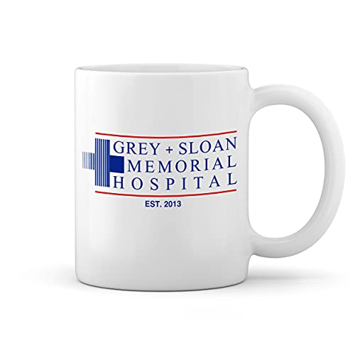 Grey's Anatomy Greys and Sloan Memorial Hospital Weiße Tasse Mug von GR8Shop