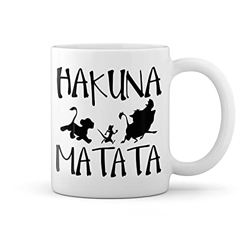 Hakuna Matata No Problems Weiße Tasse Mug von GR8Shop