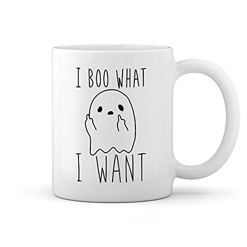 I Boo What I Want Hallooween Weiße Tasse Mug von GR8Shop