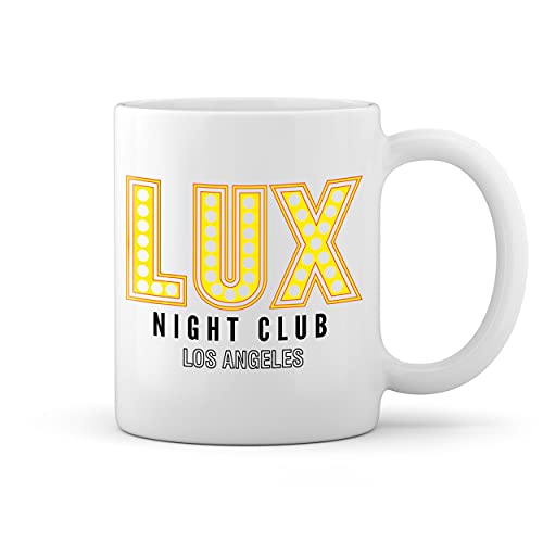 Lux Night Club Gold Lucifer Morningstar Weiße Tasse Mug von GR8Shop