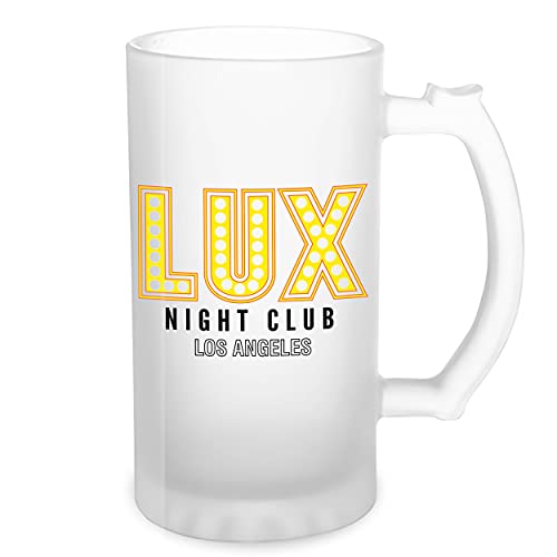 Lux Night Club Gold Lucifer Morningstar Transparent Bierkrug Stein 500ml Tasse von GR8Shop